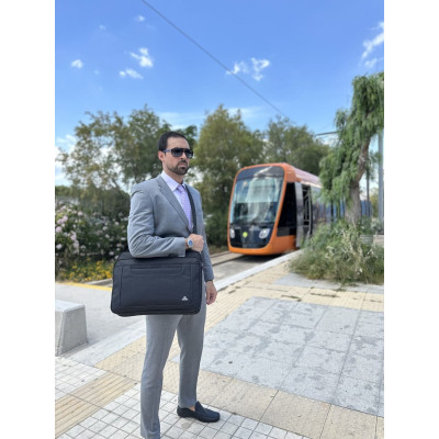 Υφασμάτινος Χαρτοφύλακας Matein 17'' laptop 21L 1172 μαύρο