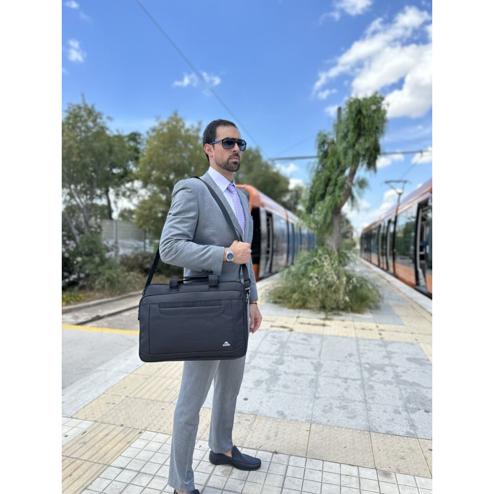 Υφασμάτινος Χαρτοφύλακας Matein 17'' laptop 21L 1172 μαύρο