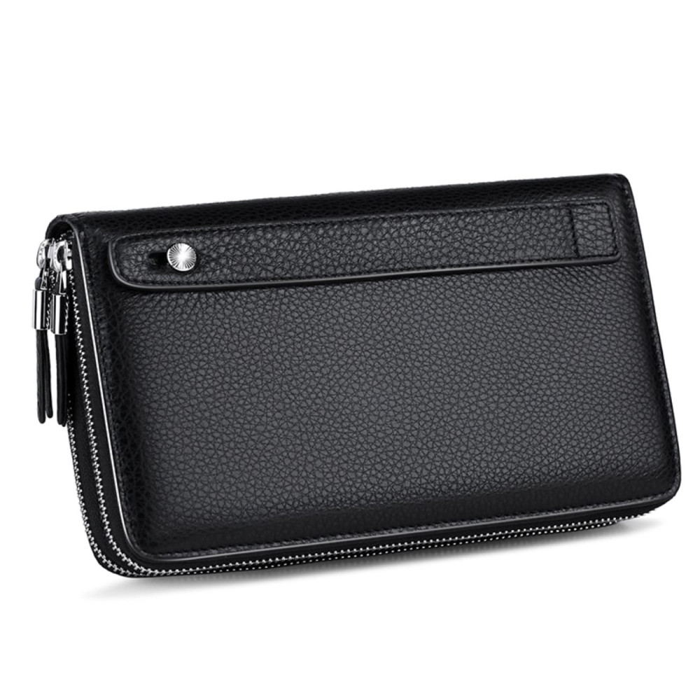 Δερμάτινο Ανδρικό πορτοφόλι William Polo 163(LARGE) black Δερμάτινο Ανδρικό πορτοφόλι William Polo 163(LARGE) black
