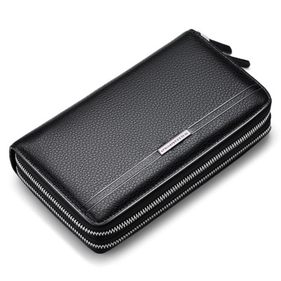 Δερμάτινο Ανδρικό πορτοφόλι William Polo 163(LARGE) black Δερμάτινο Ανδρικό πορτοφόλι William Polo 163(LARGE) black