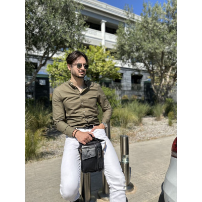 Δερμάτινο τσαντάκι ώμου Bull Captain DJB 037 μαύρο Δερμάτινο τσαντάκι ώμου Bull Captain DJB 037 μαύρο
