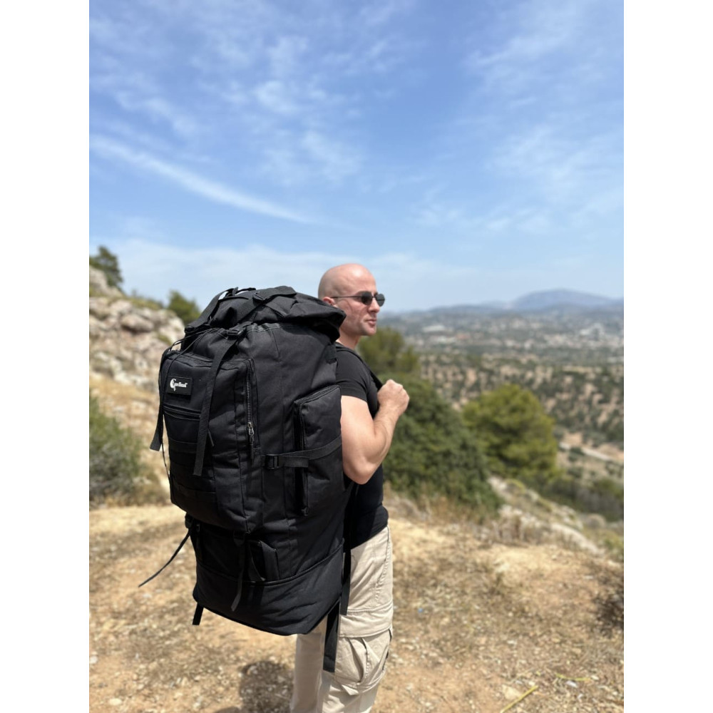 Σακίδιο πλάτης πόλης-ορειβατικό Cardinal MT-023 70L-100L Μαύρο Σακίδιο πλάτης πόλης-ορειβατικό Cardinal MT-023 70L-100L Μαύρο