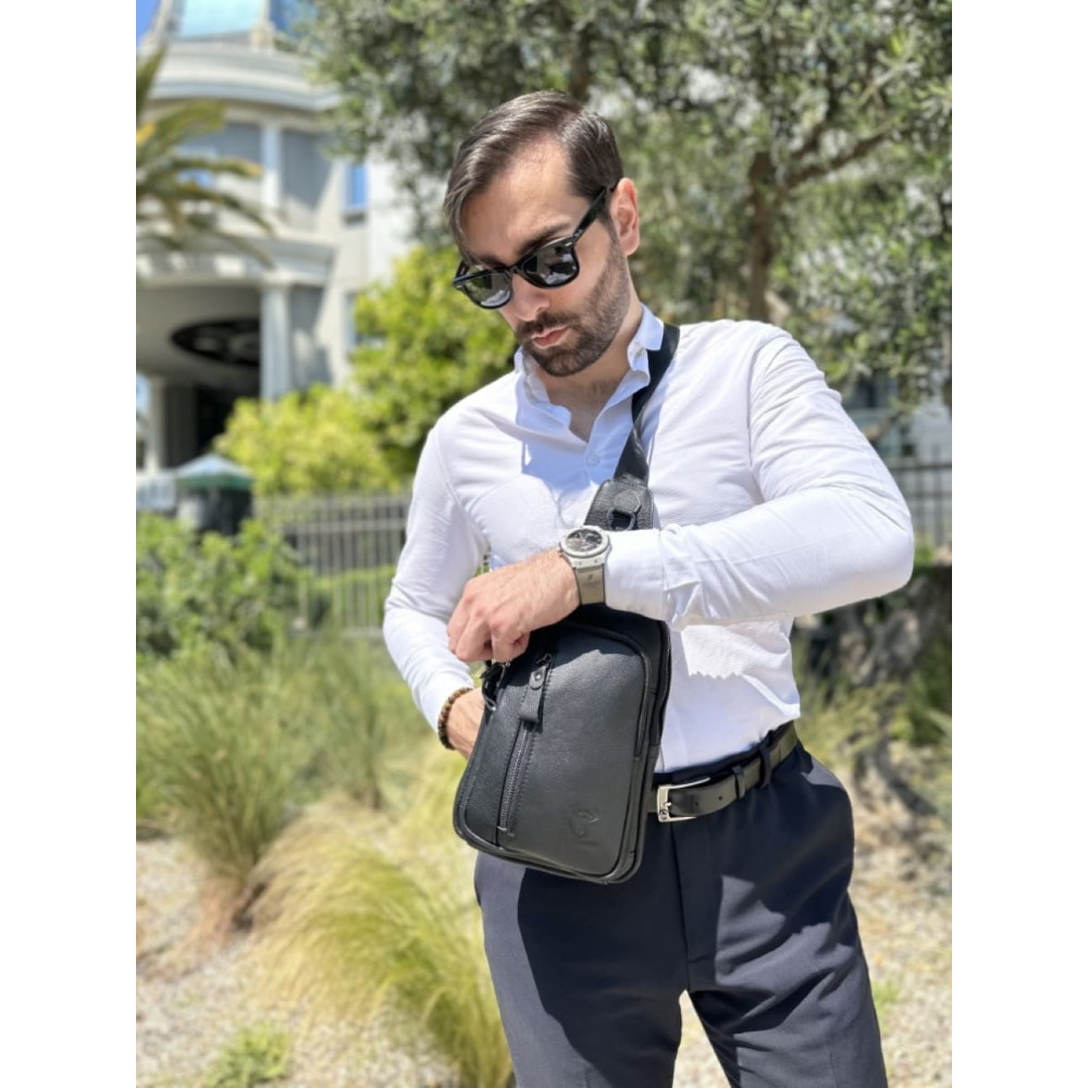 Δερμάτινο τσαντάκι body Bull Captain XB 100 μαύρο Δερμάτινο τσαντάκι body Bull Captain XB 100 μαύρο