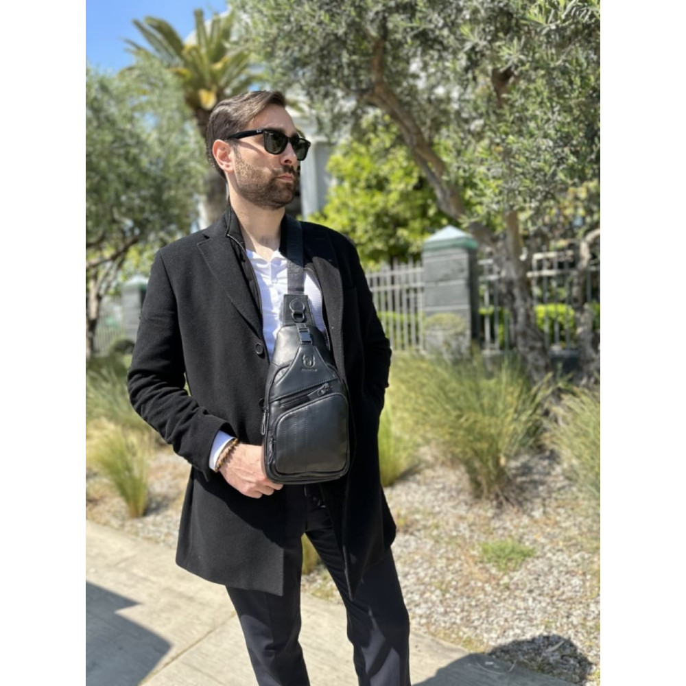 Δερμάτινο τσαντάκι body Bull Captain XB 105 μαύρο