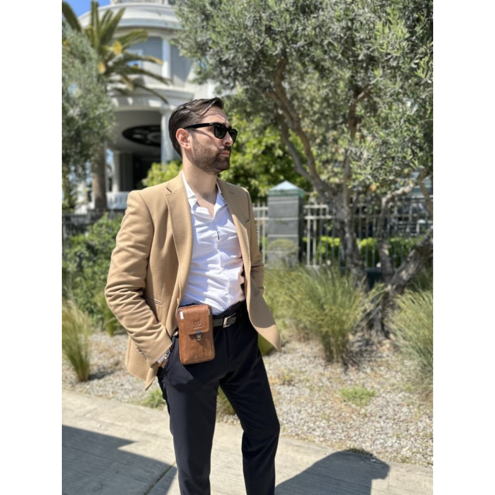 Δερμάτινο τσαντάκι ώμου Bull Captain ΥΒ043V σκούρο καφέ Δερμάτινο τσαντάκι ώμου Bull Captain ΥΒ043V σκούρο καφέ