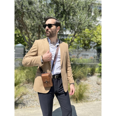 Δερμάτινο τσαντάκι ώμου Bull Captain ΥΒ043V σκούρο καφέ Δερμάτινο τσαντάκι ώμου Bull Captain ΥΒ043V σκούρο καφέ