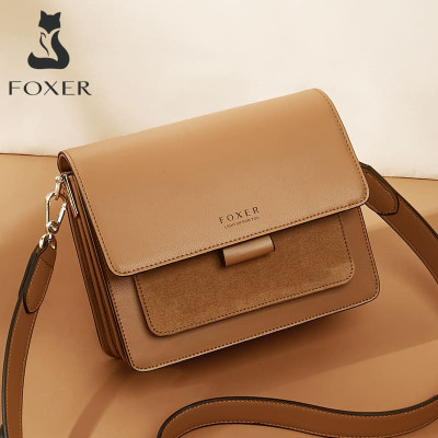 Δερμάτινη Γυναικεία Τσάντα Χιαστί Foxer 954011F καφέ Δερμάτινη Γυναικεία Τσάντα Χιαστί Foxer 954011F καφέ