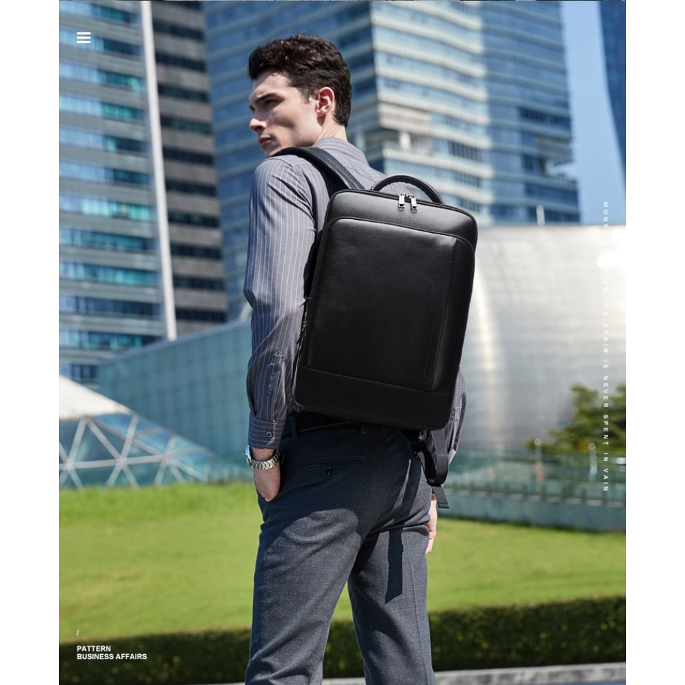 Δερμάτινο Σακίδιο πλάτης Αντικλεπτικό 24L Laptop 15,6” Bopai 61-16311 μαύρο Δερμάτινο Σακίδιο πλάτης Αντικλεπτικό 24L Laptop 15,6” Bopai 61-16311 μαύρο