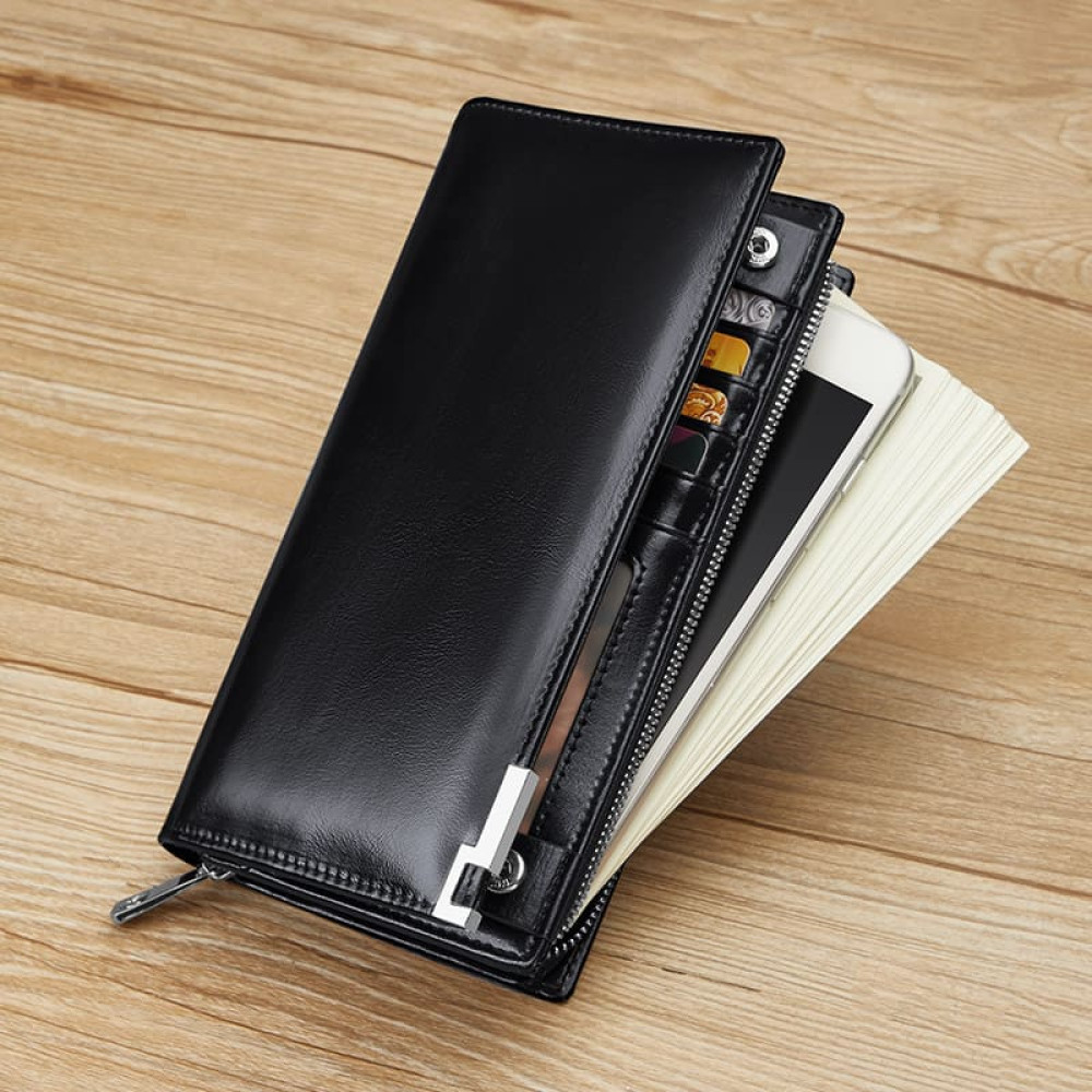 Δερμάτινο Ανδρικό πορτοφόλι William Polo 221616 black Δερμάτινο Ανδρικό πορτοφόλι William Polo 221616 black