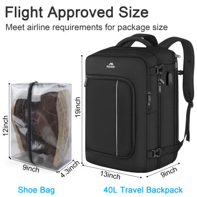 Σακίδιο πλάτης 40L Laptop 17,3” Matein 6039 μαύρο Σακίδιο πλάτης 40L Laptop 17,3” Matein 6039 μαύρο