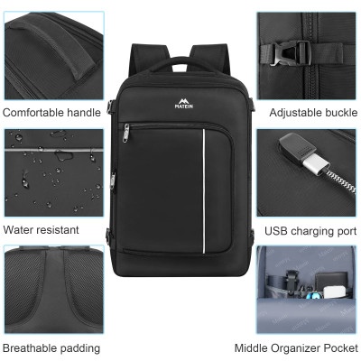 Σακίδιο πλάτης 40L Laptop 17,3” Matein 6039 μαύρο Σακίδιο πλάτης 40L Laptop 17,3” Matein 6039 μαύρο