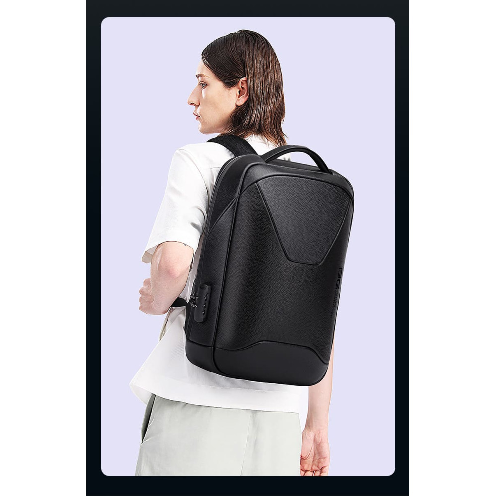 Δερμάτινο Σακίδιο πλάτης 21L Laptop 15,6” Bange 6621 μαύρο Δερμάτινο Σακίδιο πλάτης 21L Laptop 15,6” Bange 6621 μαύρο