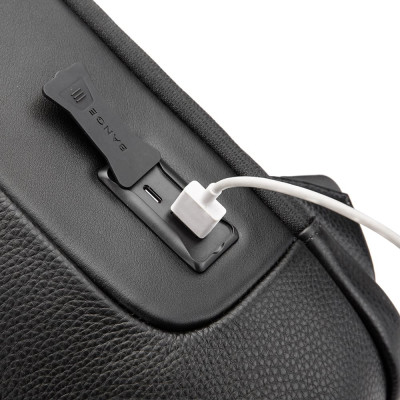 Δερμάτινο Σακίδιο πλάτης 23L Laptop 15,6” Bange 6622 μαύρο Δερμάτινο Σακίδιο πλάτης 23L Laptop 15,6” Bange 6622 μαύρο