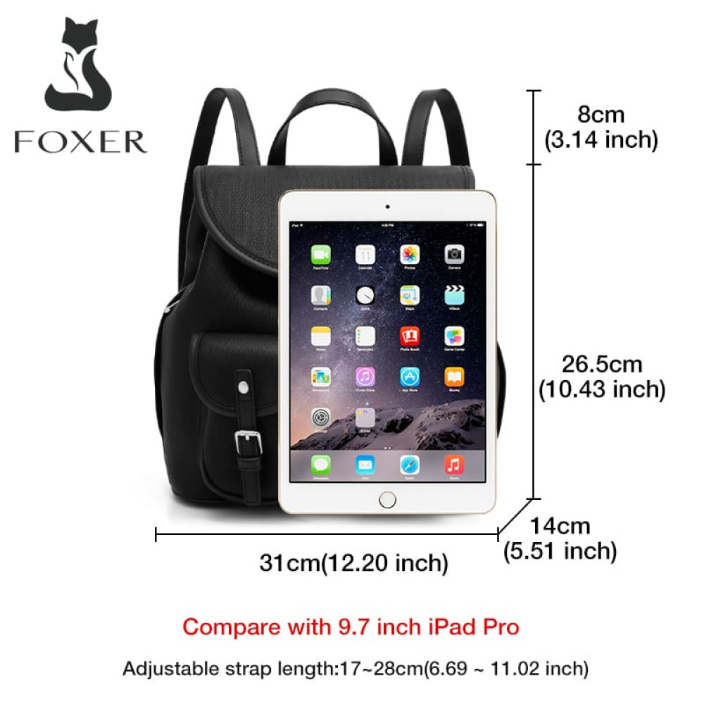 Σακίδιο Πλάτης Foxer 9151129F μαύρο Σακίδιο Πλάτης Foxer 9151129F μαύρο