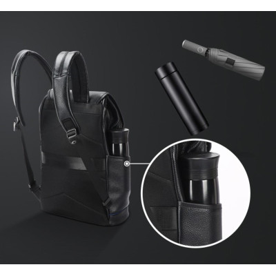 Δερμάτινο Σακίδιο πλάτης Αντικλεπτικό 24L Laptop 15,6” Bopai 61-123391 μαύρο Δερμάτινο Σακίδιο πλάτης Αντικλεπτικό 24L Laptop 15,6” Bopai 61-123391 μαύρο