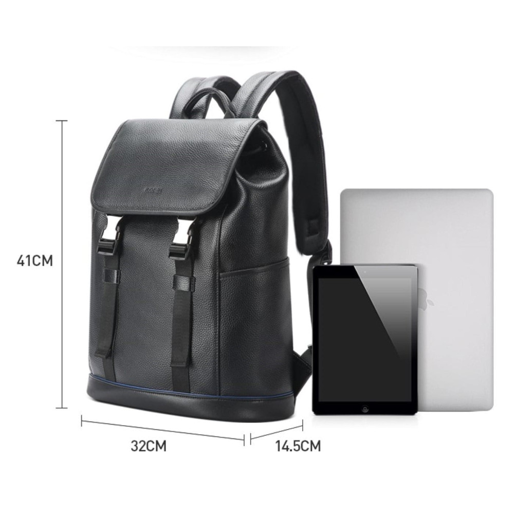 Δερμάτινο Σακίδιο πλάτης Αντικλεπτικό 24L Laptop 15,6” Bopai 61-123391 μαύρο Δερμάτινο Σακίδιο πλάτης Αντικλεπτικό 24L Laptop 15,6” Bopai 61-123391 μαύρο