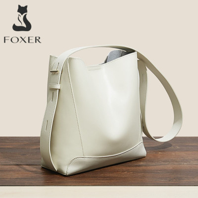 Δερμάτινη Γυναικεία Τσάντα Shopper ‘Ωμου Foxer 9136015F άσπρο Δερμάτινη Γυναικεία Τσάντα Shopper ‘Ωμου Foxer 9136015F άσπρο
