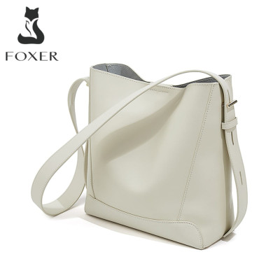Δερμάτινη Γυναικεία Τσάντα Shopper ‘Ωμου Foxer 9136015F άσπρο Δερμάτινη Γυναικεία Τσάντα Shopper ‘Ωμου Foxer 9136015F άσπρο