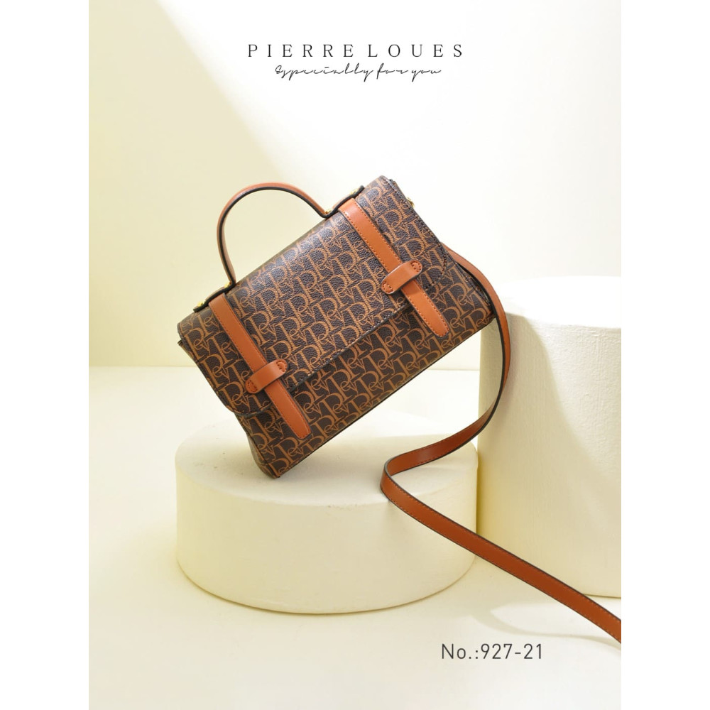Γυναικεία Τσάντα Χιαστί/χειρός Pierre Loues 927-21 καφέ Γυναικεία Τσάντα Χιαστί/χειρός Pierre Loues 927-21 καφέ