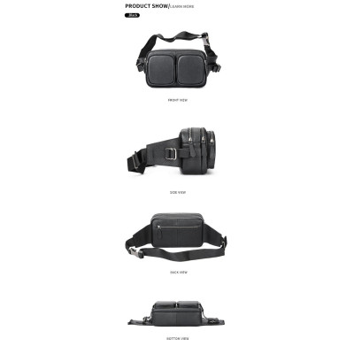 Δερμάτινο τσαντάκι μέσης Cardinal 1230 black Δερμάτινο τσαντάκι μέσης Cardinal 1230 black