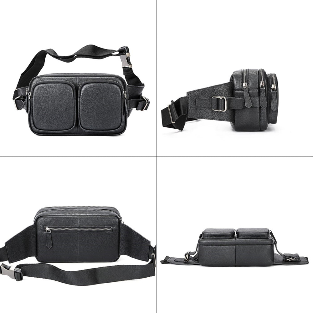Δερμάτινο τσαντάκι μέσης Cardinal 1230 black Δερμάτινο τσαντάκι μέσης Cardinal 1230 black