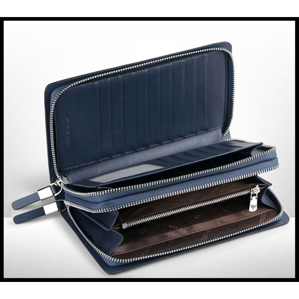 Δερμάτινο Ανδρικό πορτοφόλι William Polo 312 black Δερμάτινο Ανδρικό πορτοφόλι William Polo 312 black