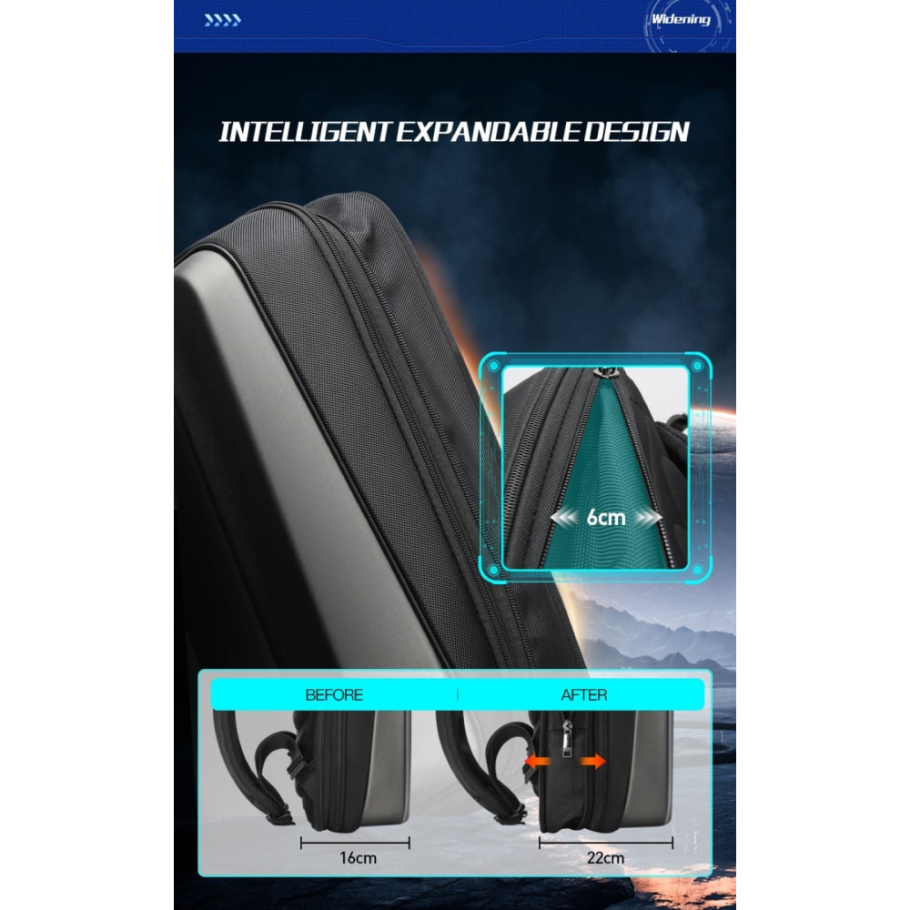 Σακίδιο πλάτης Αντικλεπτικό 21L Laptop 15,6 Bopai 61-122579 μαύρο Σακίδιο πλάτης Αντικλεπτικό 21L Laptop 15,6 Bopai 61-122579 μαύρο