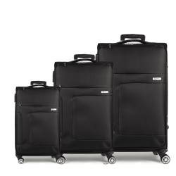 Βαλίτσες trolley (σετ 3 τεμαχίων) Cardinal 3800 μαύρη