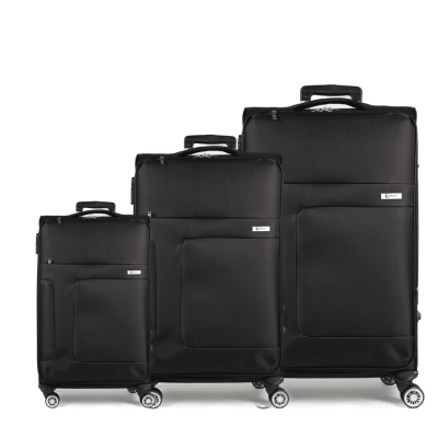 Βαλίτσες trolley (σετ 3 τεμαχίων) Cardinal 3800 μαύρη