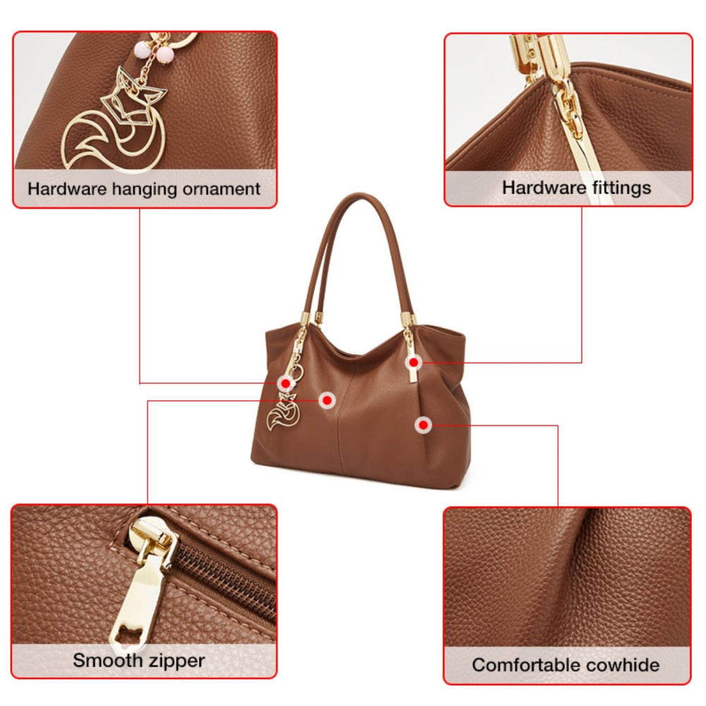 Δερμάτινη Γυναικεία Τσάντα Shopper ‘Ωμου Foxer 958136F καφέ Δερμάτινη Γυναικεία Τσάντα Shopper ‘Ωμου Foxer 958136F καφέ