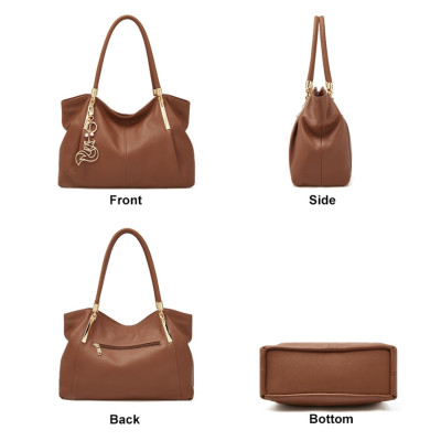 Δερμάτινη Γυναικεία Τσάντα Shopper ‘Ωμου Foxer 958136F καφέ Δερμάτινη Γυναικεία Τσάντα Shopper ‘Ωμου Foxer 958136F καφέ