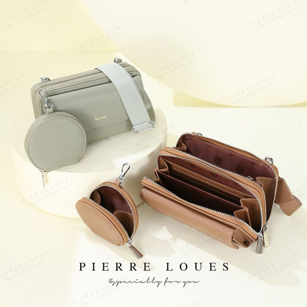 Γυναικεία Τσάντα Χιαστί Pierre Loues 959-1 Πράσινο Γυναικεία Τσάντα Χιαστί Pierre Loues 959-1 Πράσινο
