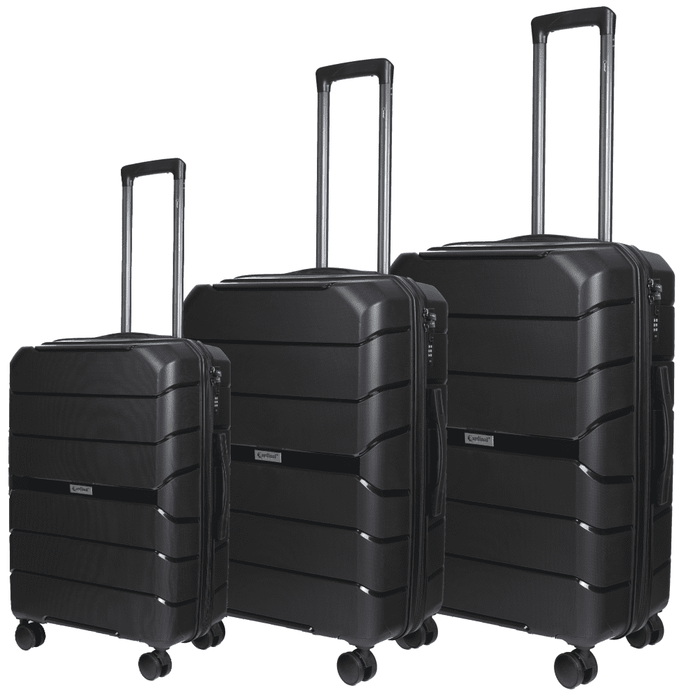 Βαλίτσες trolley Επεκτάσιμη Elusive (σέτ 3 τεμαχίων) Cardinal (PP) 2016 μαύρο Βαλίτσες trolley Επεκτάσιμη Elusive (σέτ 3 τεμαχίων) Cardinal (PP) 2016 μαύρο