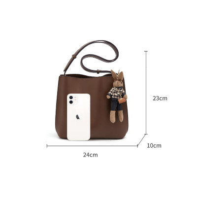 Δερμάτινη Γυναικεία Τσάντα Χιαστί Foxer 9110006F καφέ Δερμάτινη Γυναικεία Τσάντα Χιαστί Foxer 9110006F καφέ