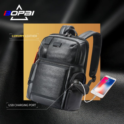 Δερμάτινο Σακίδιο πλάτης Αντικλεπτικό 28L Laptop 17,3” Bopai 61-121971 μαύρο Δερμάτινο Σακίδιο πλάτης Αντικλεπτικό 28L Laptop 17,3” Bopai 61-121971 μαύρο