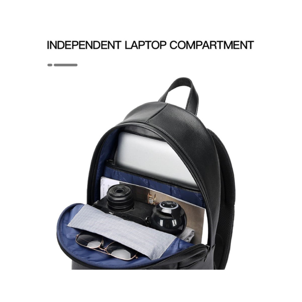 Δερμάτινο Σακίδιο πλάτης Αντικλεπτικό 17L Laptop 15,6” Bopai 61-123551 μαύρο Δερμάτινο Σακίδιο πλάτης Αντικλεπτικό 17L Laptop 15,6” Bopai 61-123551 μαύρο