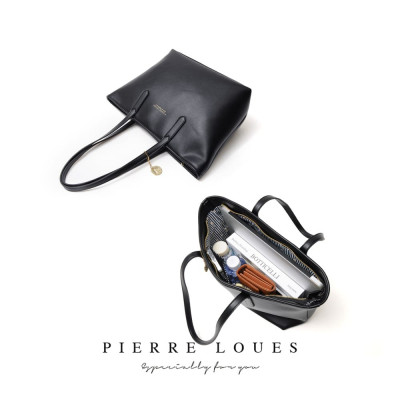 Γυναικεία Τσάντα Ώμου Shopper Pierre Loues 914-62 μαύρο Γυναικεία Τσάντα Ώμου Shopper Pierre Loues 914-62 μαύρο
