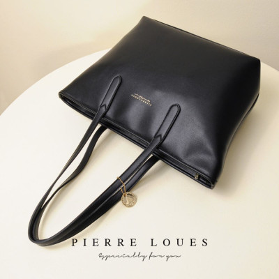 Γυναικεία Τσάντα Ώμου Shopper Pierre Loues 914-62 μαύρο Γυναικεία Τσάντα Ώμου Shopper Pierre Loues 914-62 μαύρο