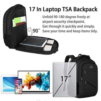 Σακίδιο πλάτης 30L Laptop 17,3” Matein 1035 μαύρο Σακίδιο πλάτης 30L Laptop 17,3” Matein 1035 μαύρο