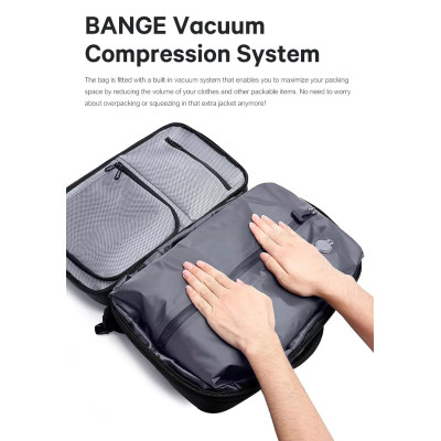 Σακίδιο πλάτης vacuum Tsa Lock 36L Laptop 17,3” Bange 3028 μαύρο Σακίδιο πλάτης vacuum Tsa Lock 36L Laptop 17,3” Bange 3028 μαύρο