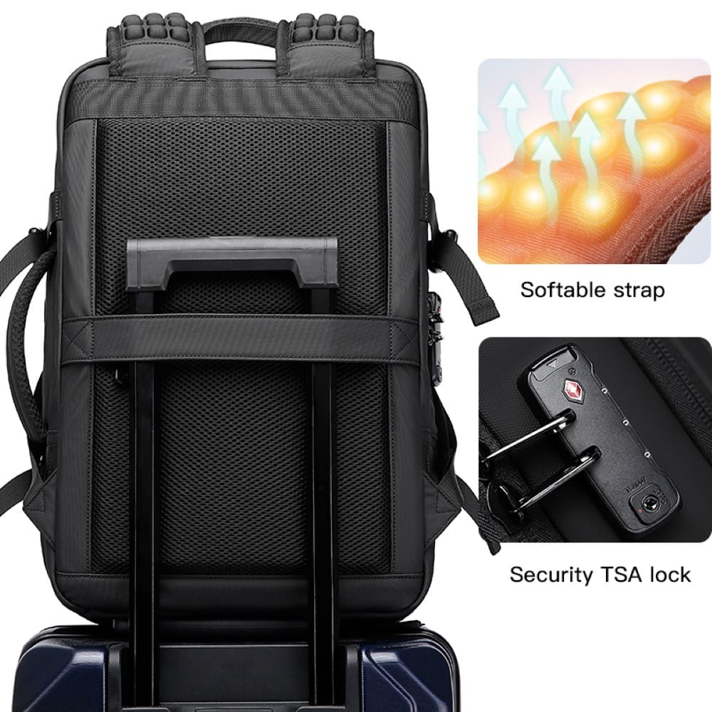 Σακίδιο πλάτης vacuum Tsa Lock 36L Laptop 17,3” Bange 3028 μαύρο Σακίδιο πλάτης vacuum Tsa Lock 36L Laptop 17,3” Bange 3028 μαύρο