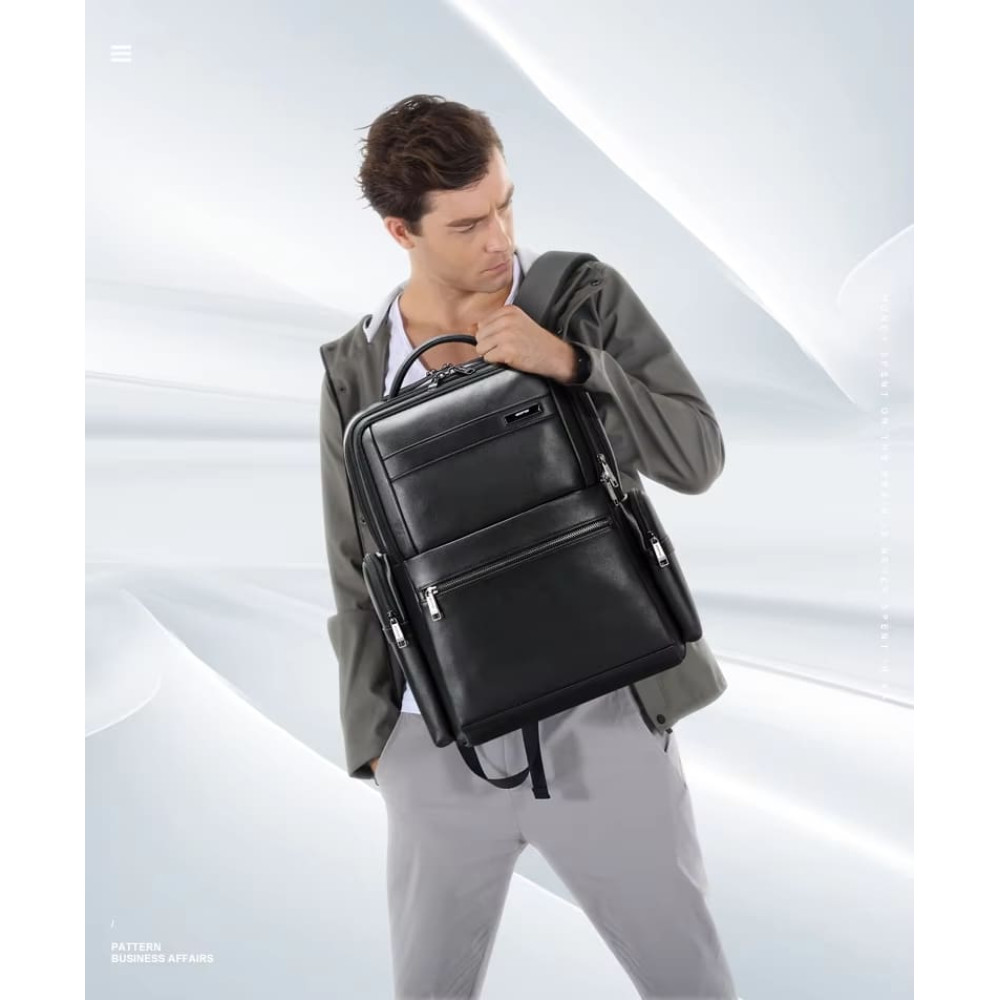 Δερμάτινο Σακίδιο πλάτης Αντικλεπτικό 30L Laptop 17,3” Bopai 61-121961 μαύρο Δερμάτινο Σακίδιο πλάτης Αντικλεπτικό 30L Laptop 17,3” Bopai 61-121961 μαύρο