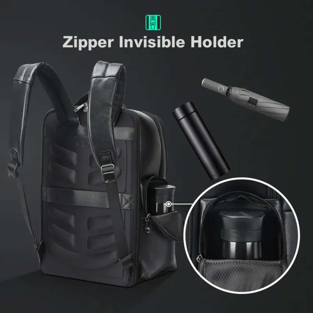 Δερμάτινο Σακίδιο πλάτης Αντικλεπτικό 30L Laptop 17,3” Bopai 61-121961 μαύρο Δερμάτινο Σακίδιο πλάτης Αντικλεπτικό 30L Laptop 17,3” Bopai 61-121961 μαύρο