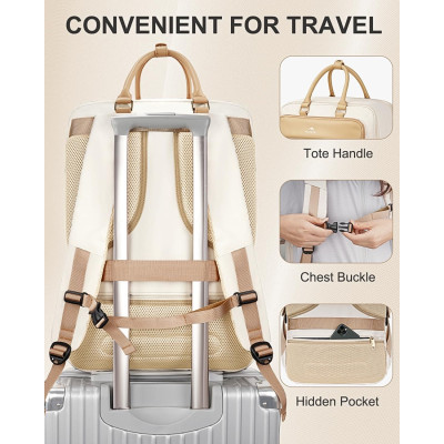 Σακίδιο πλάτης Travel Carry on 52L Laptop 17,3” Matein 6131 μπεζ Σακίδιο πλάτης Travel Carry on 52L Laptop 17,3” Matein 6131 μπεζ