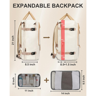 Σακίδιο πλάτης Travel Carry on 52L Laptop 17,3” Matein 6131 μπεζ Σακίδιο πλάτης Travel Carry on 52L Laptop 17,3” Matein 6131 μπεζ