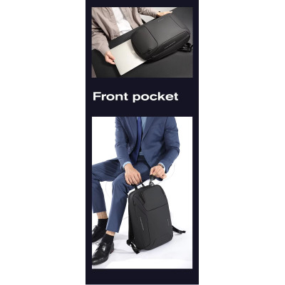 Σακίδιο πλάτης 26L Laptop 15,6” Bange 7802 μαύρο Σακίδιο πλάτης 26L Laptop 15,6” Bange 7802 μαύρο