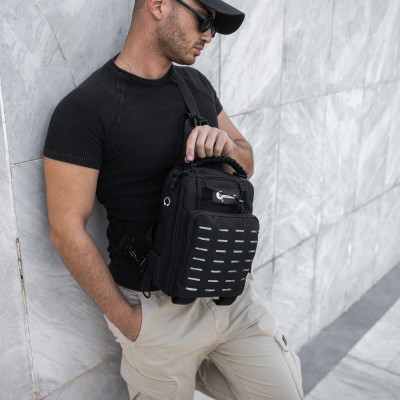 Τσαντάκι ώμου χιαστί crossbody Cardinal MT1227 μαύρο Τσαντάκι ώμου χιαστί crossbody Cardinal MT1227 μαύρο