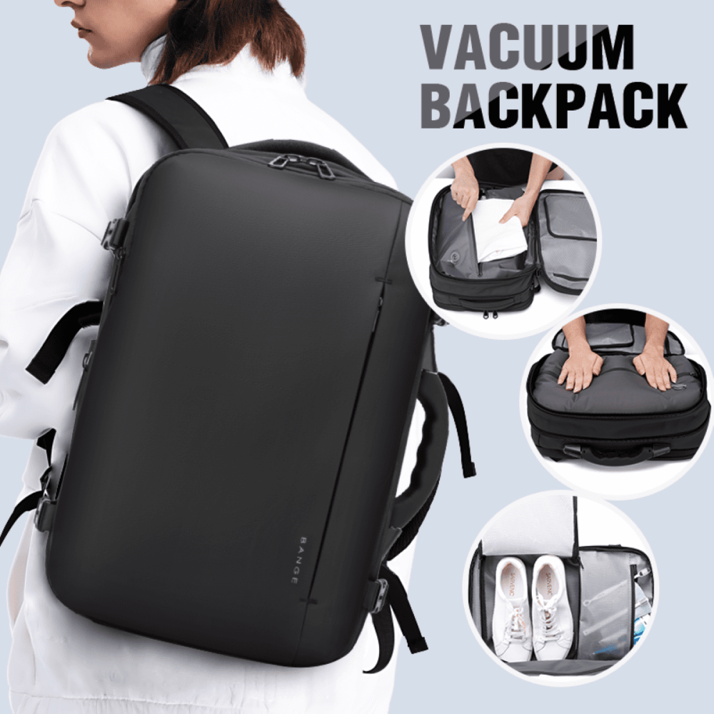 Σακίδιο πλάτης vacuum Tsa Lock με ζυγαριά 36L Laptop 17,3” Bange 1909-8 μαύρο