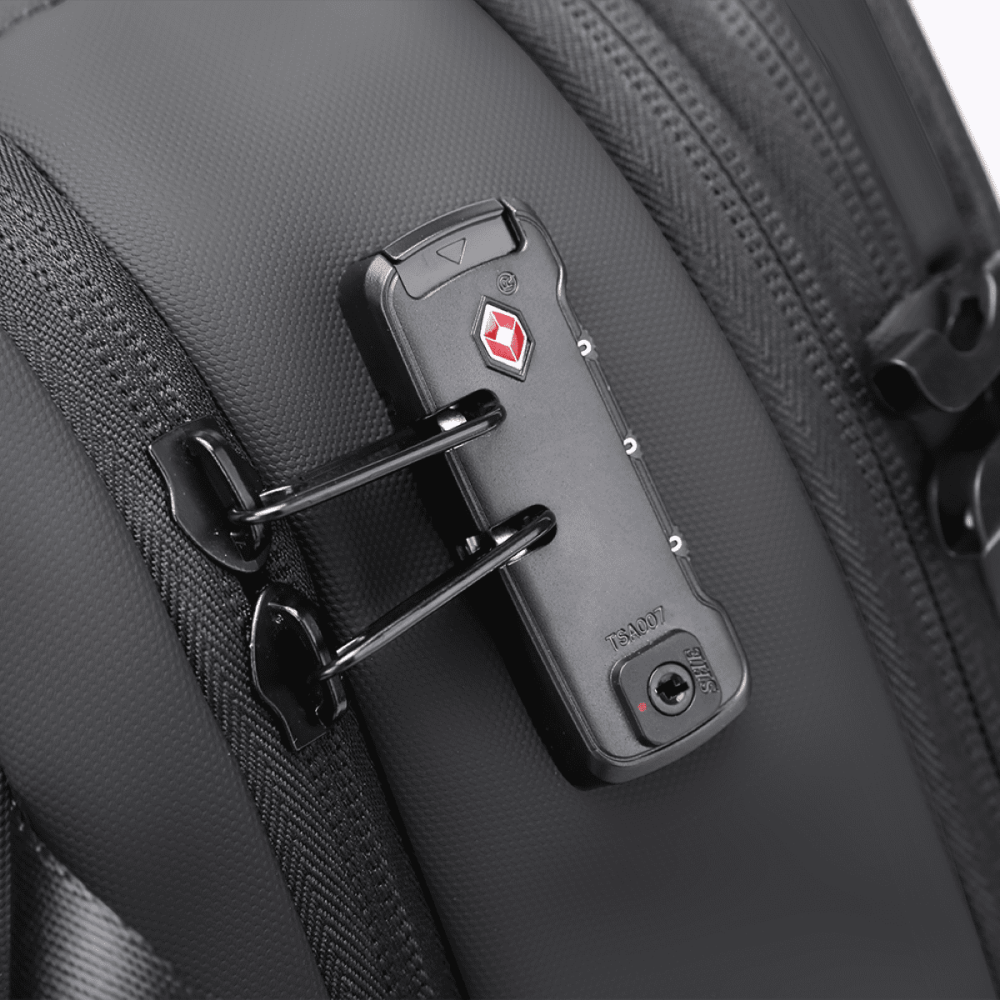 Σακίδιο πλάτης vacuum Tsa Lock με ζυγαριά 36L Laptop 17,3” Bange 1909-8 μαύρο