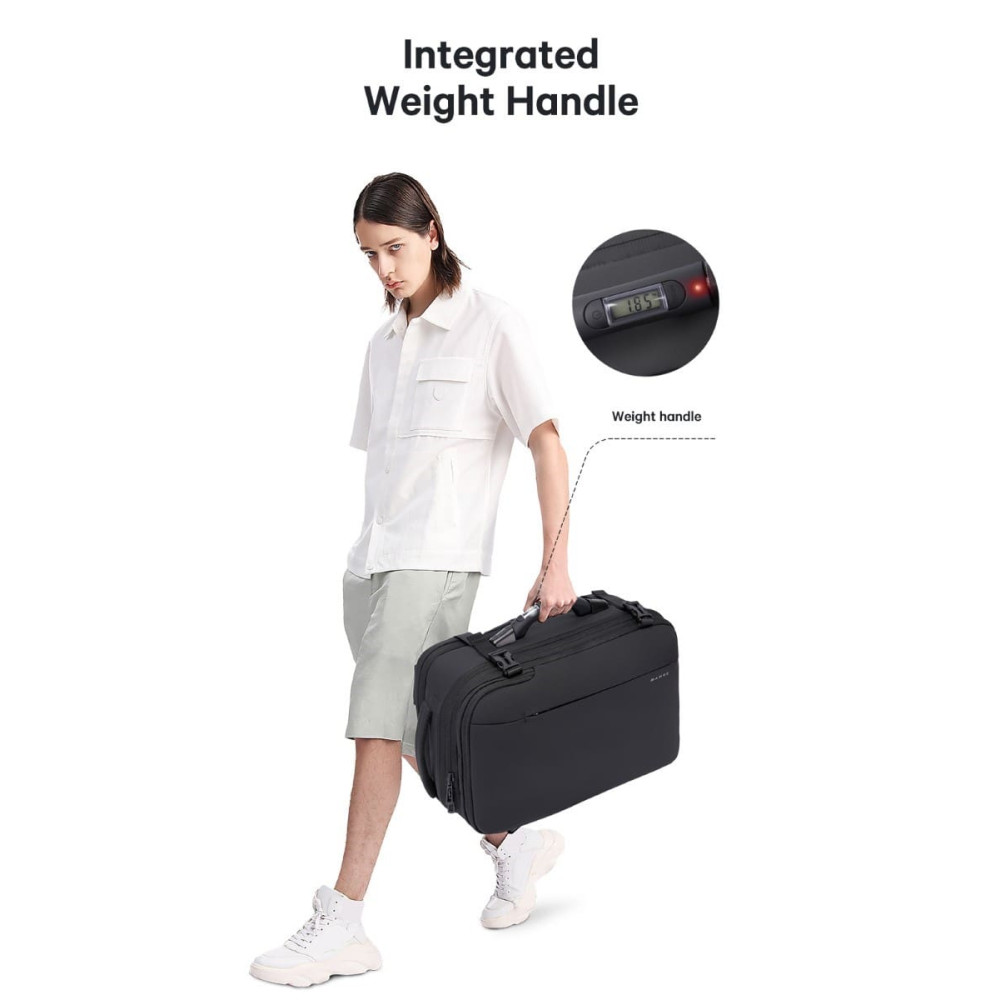 Σακίδιο πλάτης vacuum Tsa Lock με ζυγαριά 36L Laptop 17,3” Bange 1909-8 μαύρο